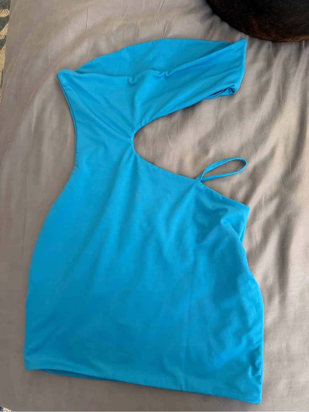 SHEIN Bright Blue Strapless Women’s mini dress